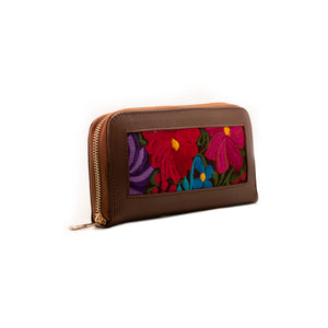 ELENA WALLET, Handmade floral embroidered wallet.