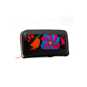 PRICILLA WALLET, Handmade floral embroidered wallet.