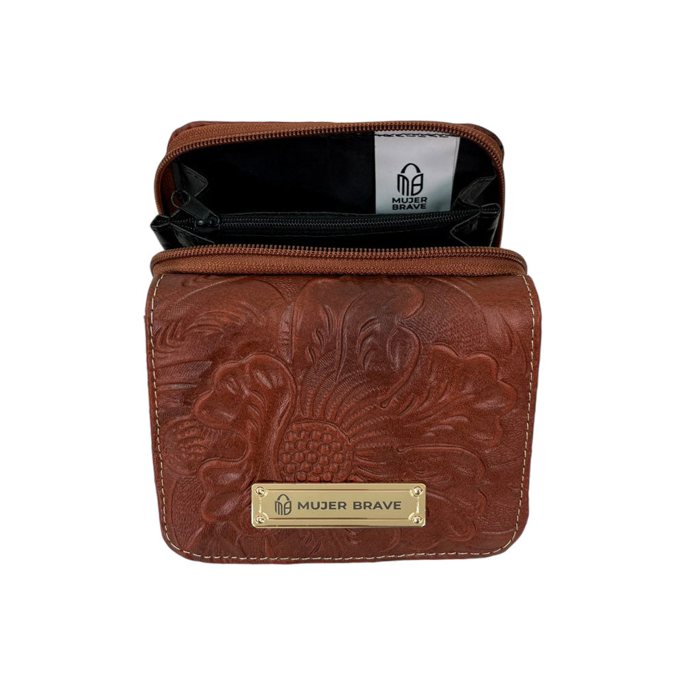 Betsy Wallet - Embossed Genuine Leather Wallet