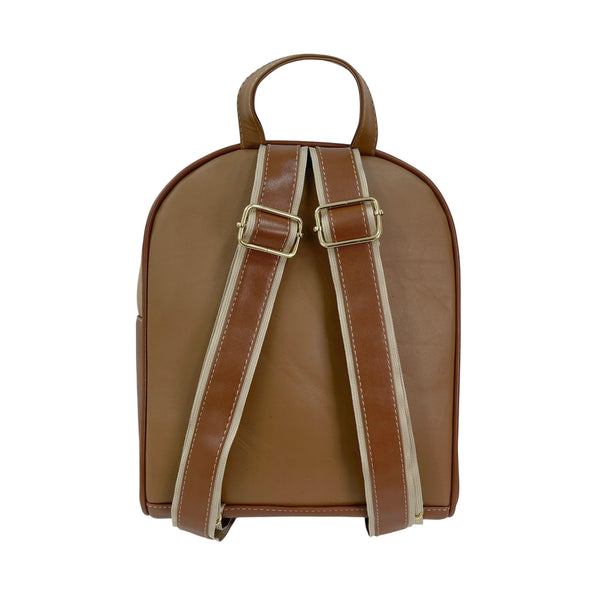 Ana Backpack – Floral Embroidered Bag in Brown or Black Leather Black