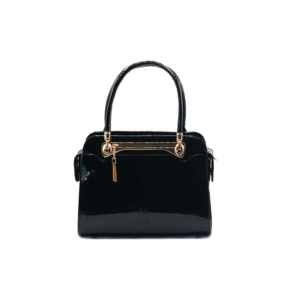 BELLA PURSE | Frame bag | Handmade Handbag | Black color | Artisanal | Art | Style | Elegance | Beauty | PU |